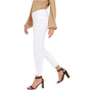 I.N.C. Internation Concepts Denim Mid Rise Straight Jeans Bright White Sz 14/32